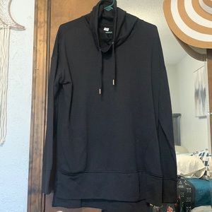 Black cowl neck hoodie